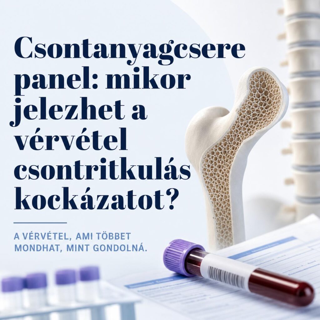 Csontanyagcsere panel: mikor jelezhet a vérvétel csontritkulás kockázatot?